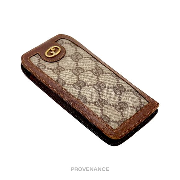 🔴 Gucci GG Supreme Canvas Logo Eyewear Case - Brown - Picture 4 of 8